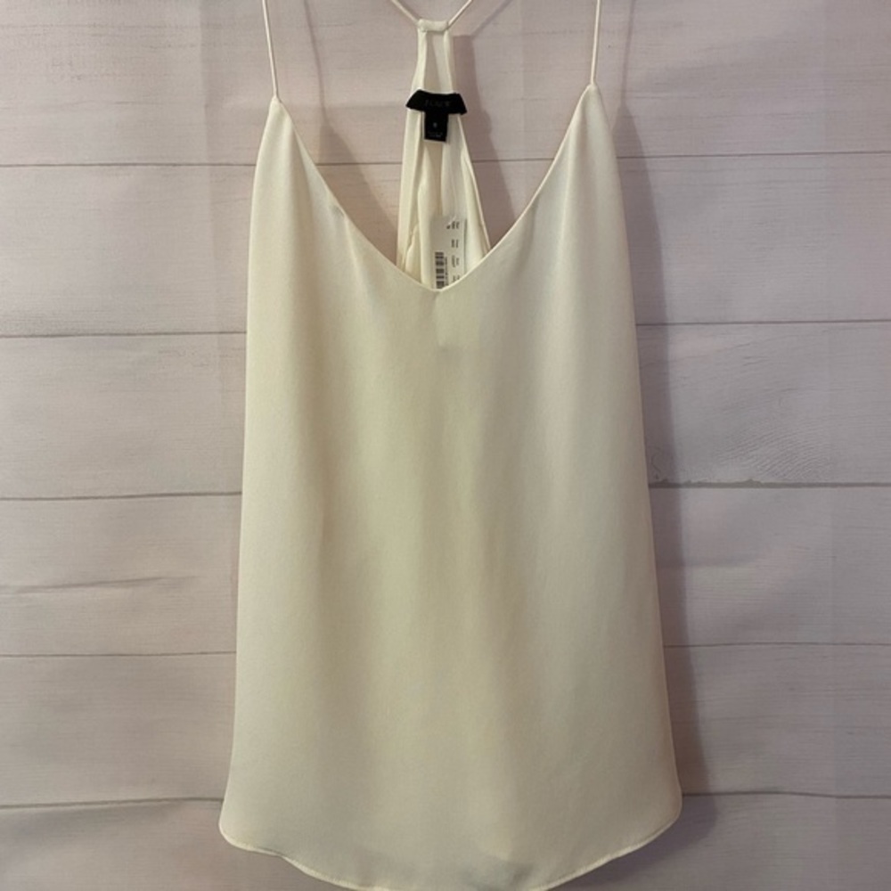 *NWT* JCrew silk tank in a lovely cream color.